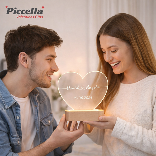 Heart-shaped night light